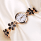 Luxury Flower Bracelet Womens Quartz Watch Rhinestone Small Dial 2