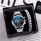 Mens Business Quartz Watch Steel Band Classic Style 5