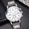 Mens Business Quartz Watch Steel Band Classic Style 7