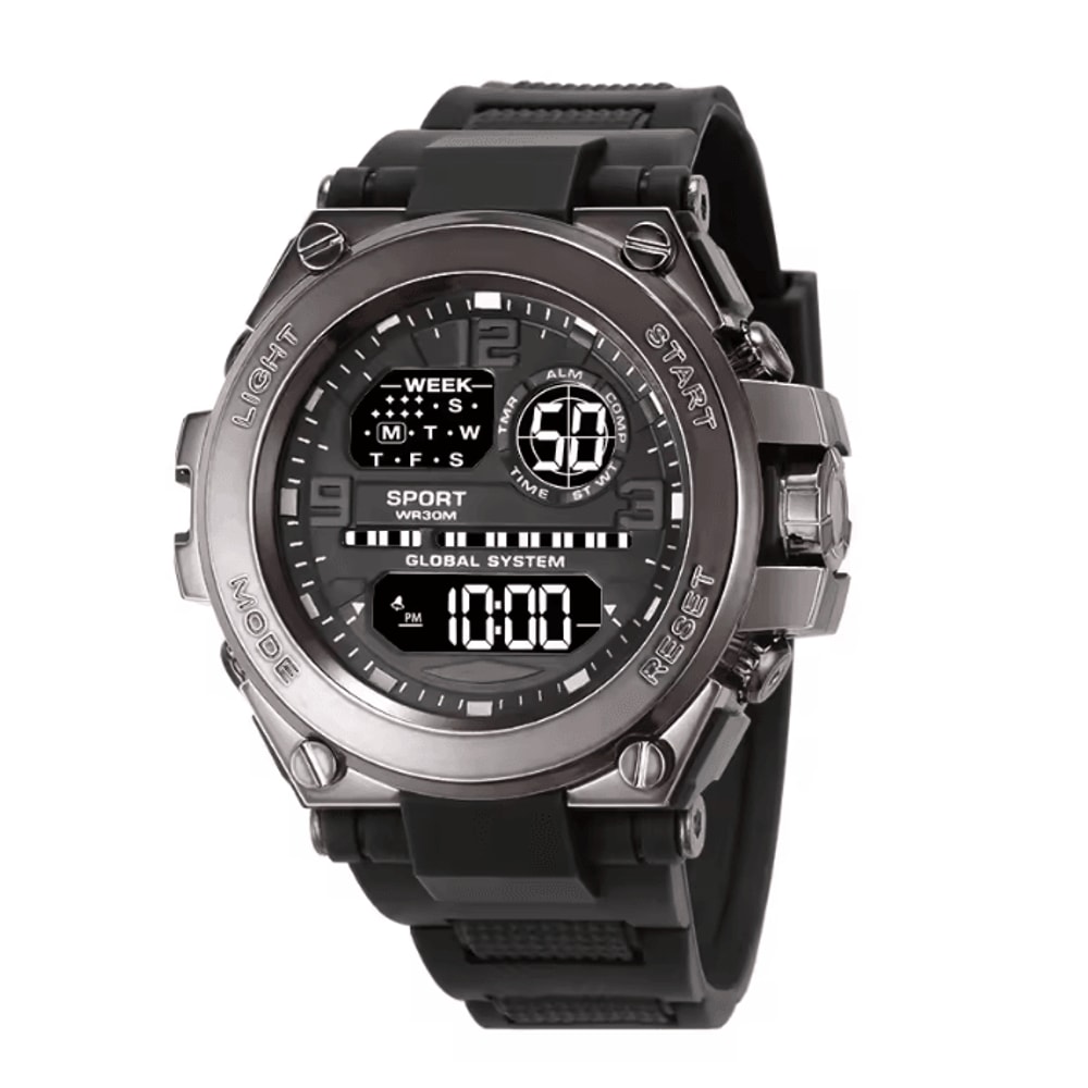 Mens Multifunction LED Sports Watch Waterproof Luminous 4