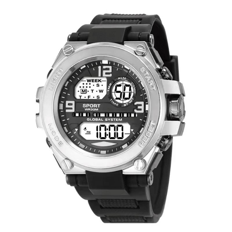 Mens Multifunction LED Sports Watch Waterproof Luminous 7
