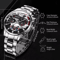 Mens Stainless Steel Quartz Watch Classic Analog Calendar 3