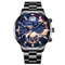 Mens Stainless Steel Quartz Watch Classic Analog Calendar 4