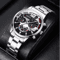 Mens Stainless Steel Quartz Watch Classic Analog Calendar 7