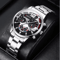 Mens Stainless Steel Quartz Watch Classic Analog Calendar 7