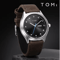 TOMI Minimalist Quartz Watch Business Casual Calendar Style 0