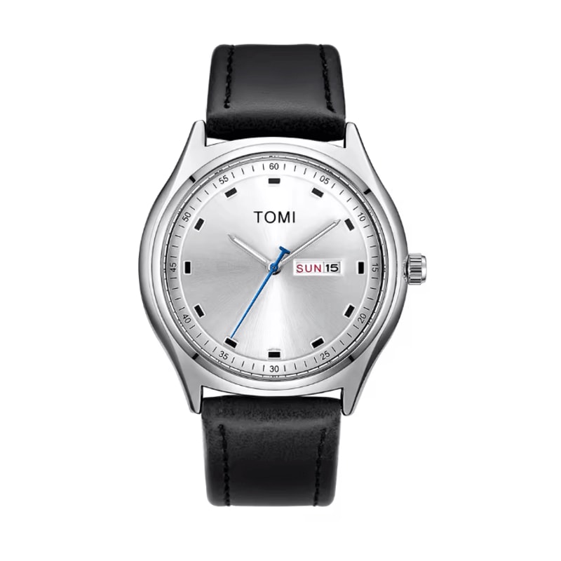 TOMI Minimalist Quartz Watch Business Casual Calendar Style 4