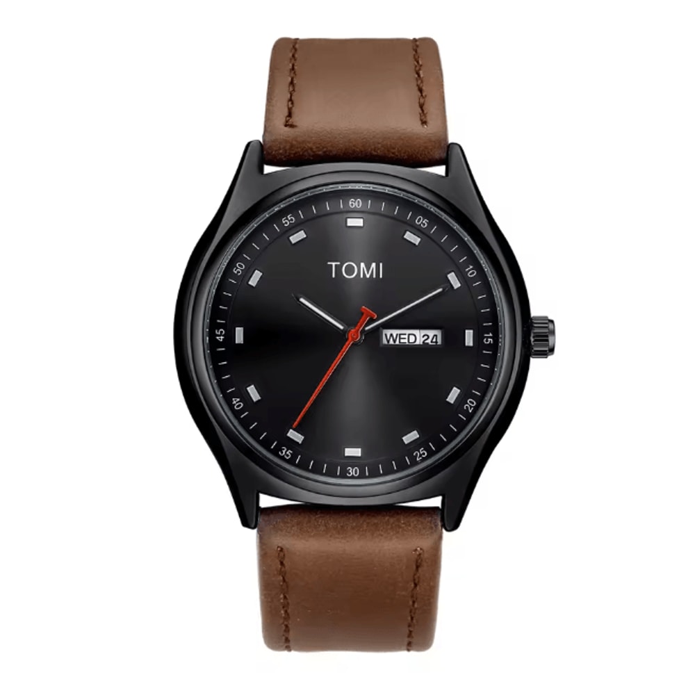 TOMI Minimalist Quartz Watch Business Casual Calendar Style 5
