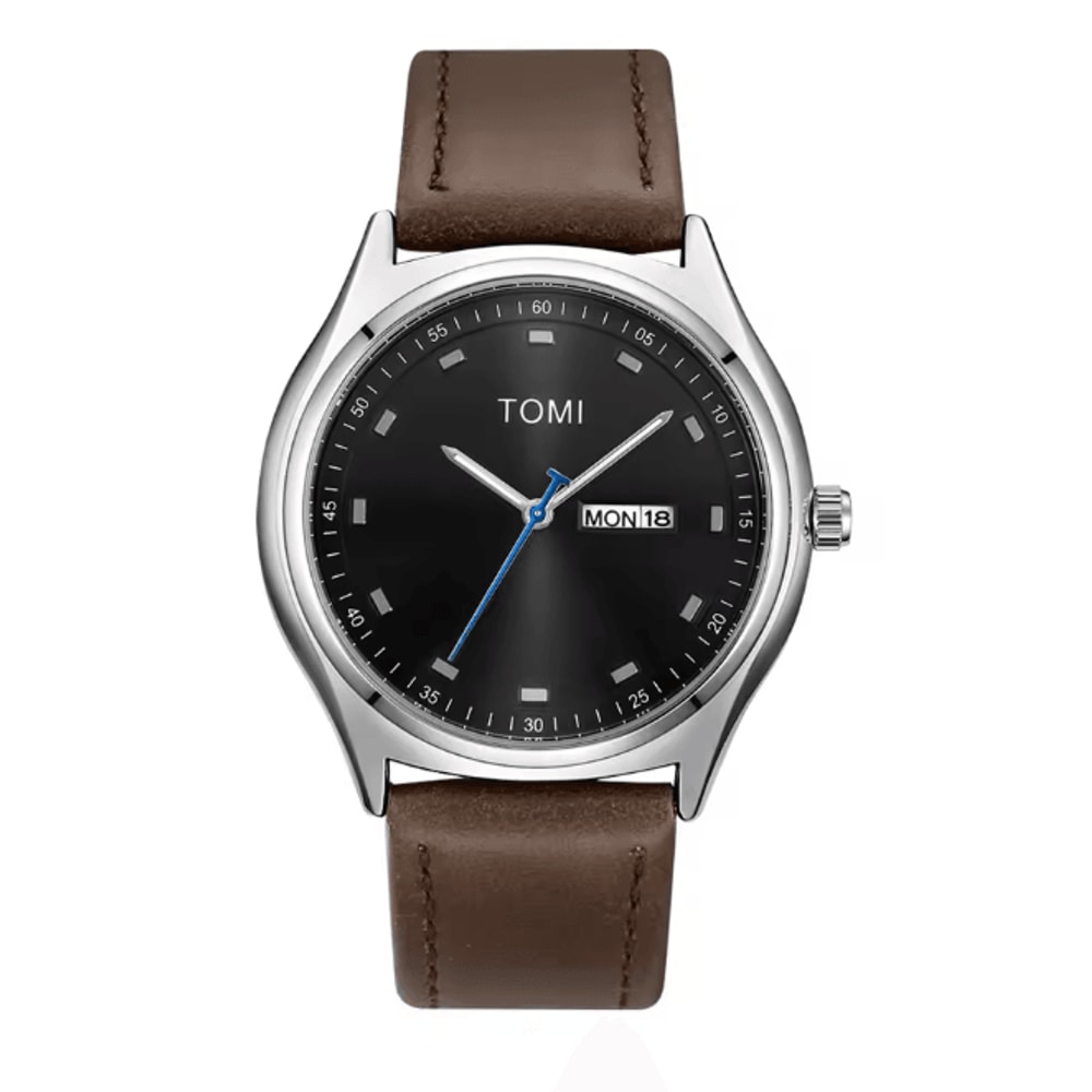 TOMI Minimalist Quartz Watch Business Casual Calendar Style 6