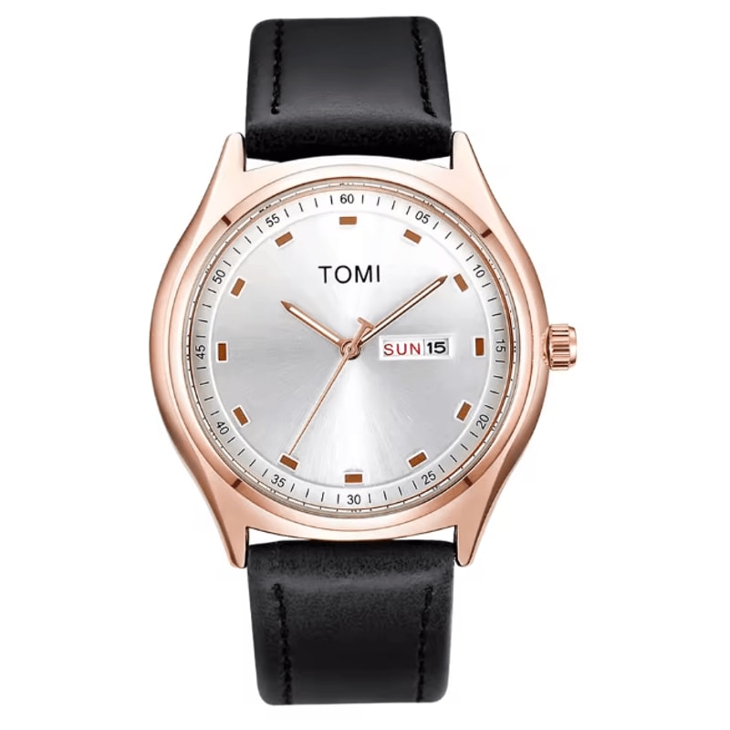 TOMI Minimalist Quartz Watch Business Casual Calendar Style 7