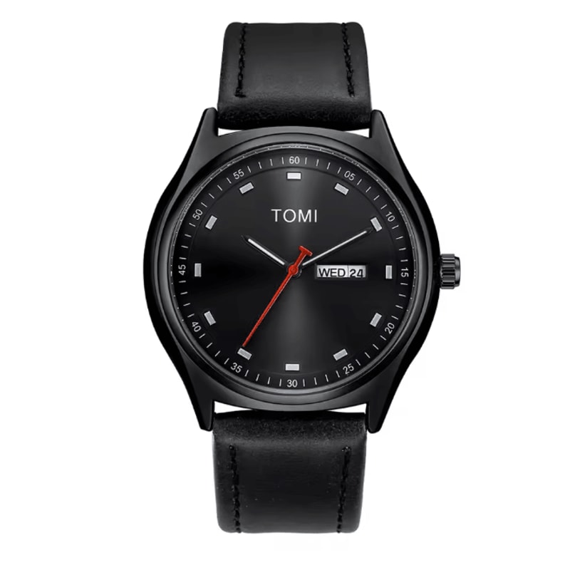 TOMI Minimalist Quartz Watch Business Casual Calendar Style 8