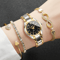 Luxury Small Dial Womens Quartz Watch And Bracelet Set 3