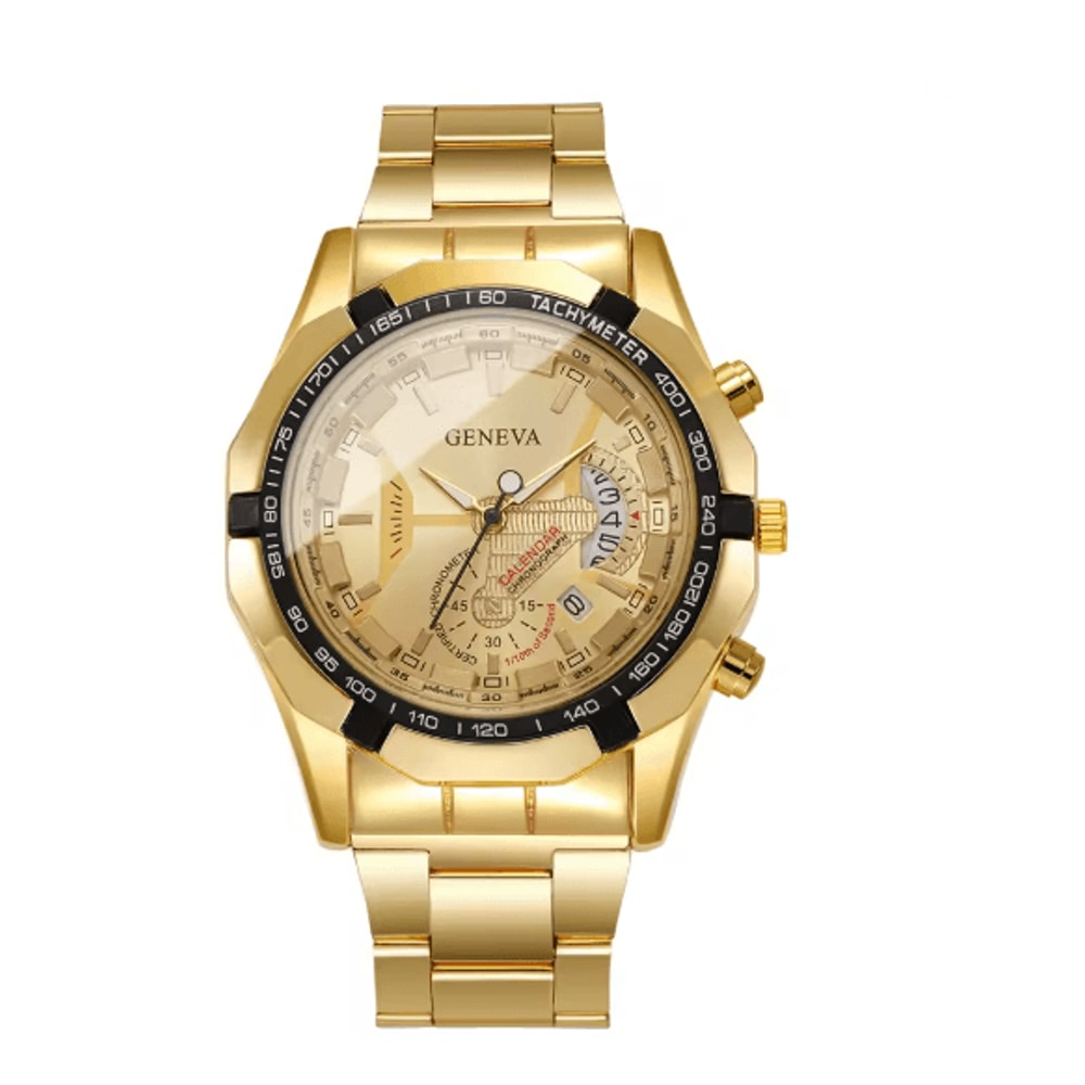 Luxury Large Dial Mens Quartz Watch Business Calendar Style 3