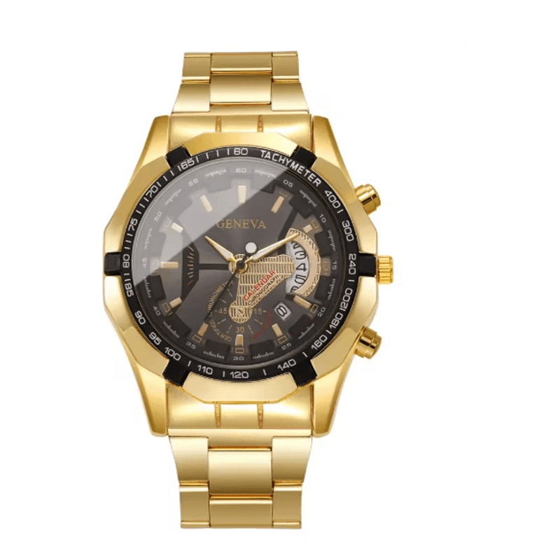 Luxury Large Dial Mens Quartz Watch Business Calendar Style 4