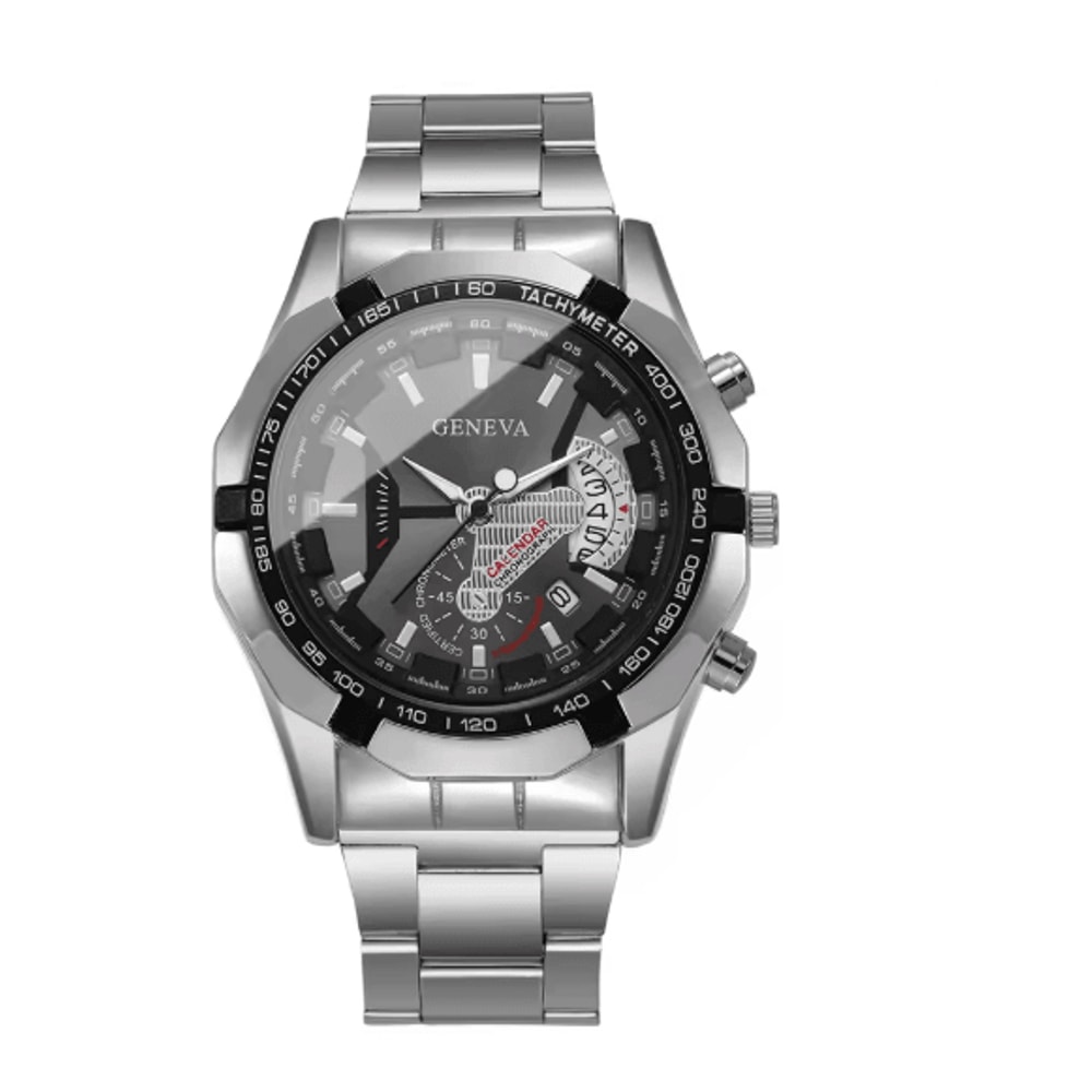 Luxury Large Dial Mens Quartz Watch Business Calendar Style 5