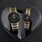 Couple Stainless Steel Quartz Watch Set Classic Analog Style 1