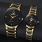 Couple Stainless Steel Quartz Watch Set Classic Analog Style 4