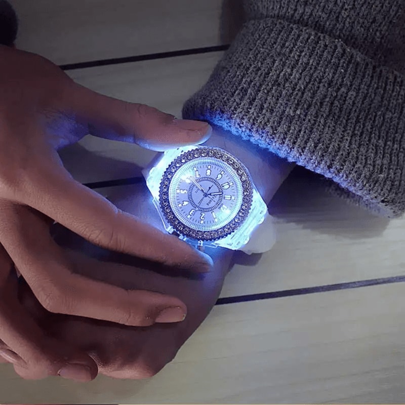 LED Flash Luminous Silicone Watch For Kids And Adults 1