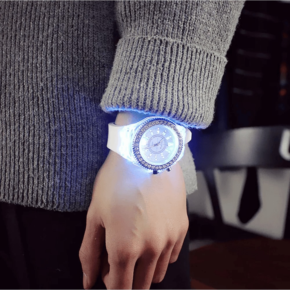 LED Flash Luminous Silicone Watch For Kids And Adults 2