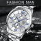 Luxury Mens Business Quartz Watch Luminous Calendar Style 0