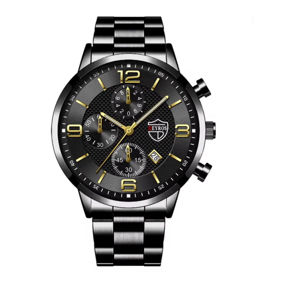 Luxury Mens Business Quartz Watch Luminous Calendar Style 3