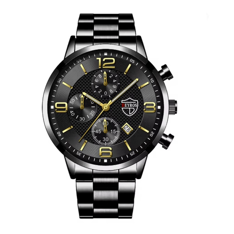 Luxury Mens Business Quartz Watch Luminous Calendar Style 3