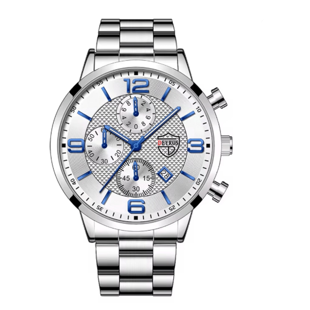 Luxury Mens Business Quartz Watch Luminous Calendar Style 4