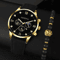Luxury Mens Quartz Watch And Bracelet Set Business Calendar Style 3