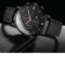 Mens Casual Leather Quartz Watch With Calendar 1