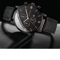 Mens Casual Leather Quartz Watch With Calendar 1