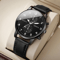 Mens Business Quartz Watch Casual Leather Strap Style 4
