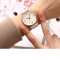 Womens Arabic Number Quartz Watch Casual Leather Style 1