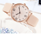 Womens Arabic Number Quartz Watch Casual Leather Style 2