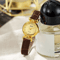 Minimal Small Dial Quartz Watch Slim Leather Strap 3