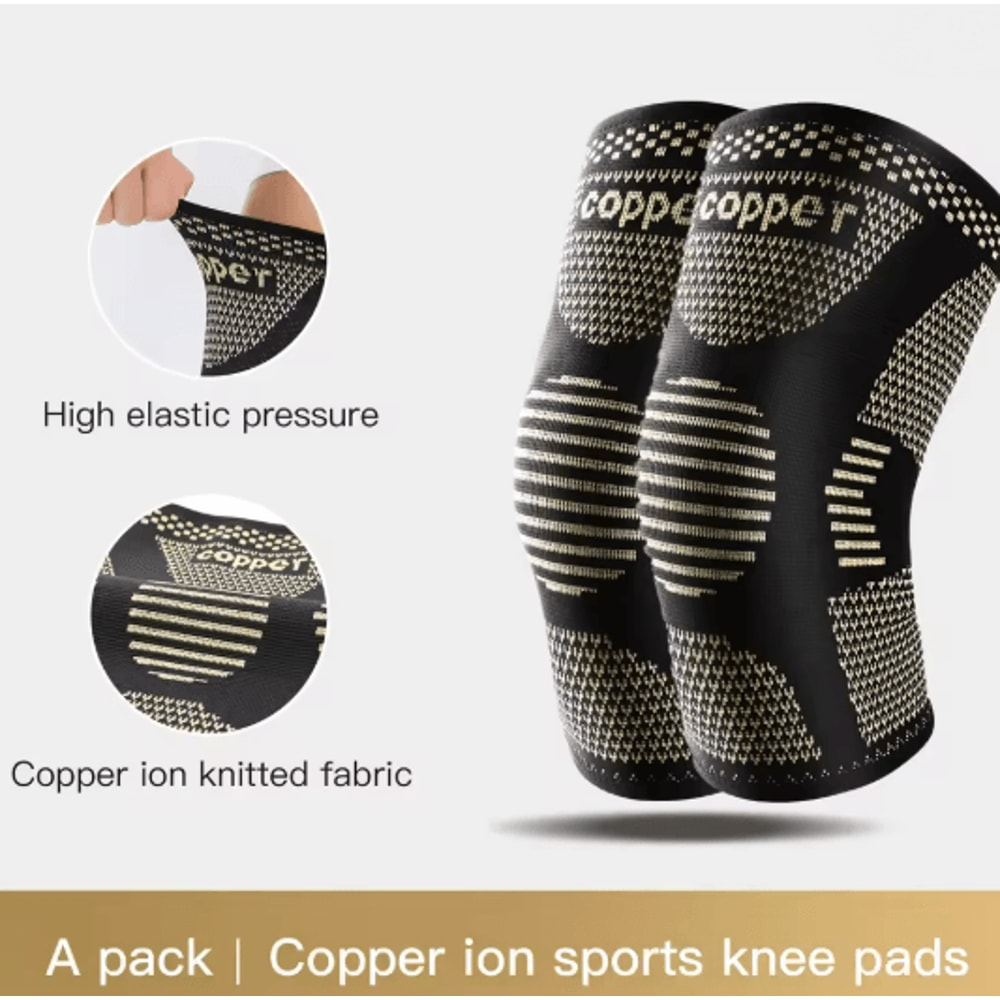 CopperFlex Pro Compression Knee Sleeve For Arthritis Pain Relief And Sports Support 4