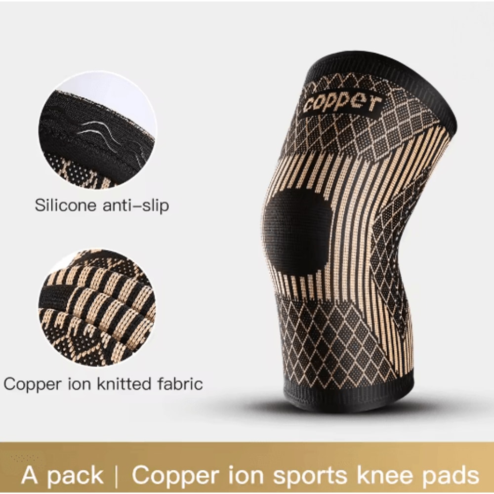 CopperFlex Pro Compression Knee Sleeve For Arthritis Pain Relief And Sports Support 5