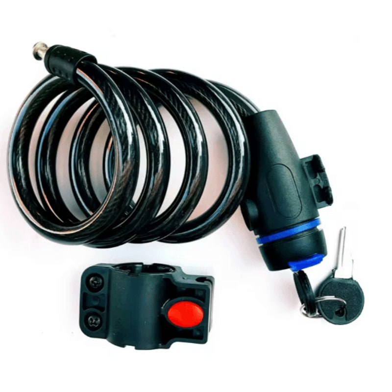 Heavy Duty Motorcycle Chain Lock 80cm With Keys Anti Theft Security Lock 5