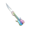 Mini Guitar Keychain Folding Knife Stainless Steel Pocket Tool 4