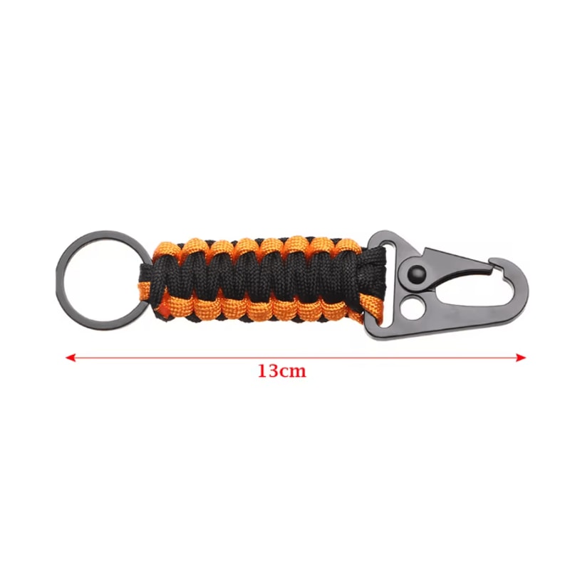 Outdoor Keychain Ring Camping Carabiner Military Paracord Cord Rope Camping Survival Kit Emergency 3