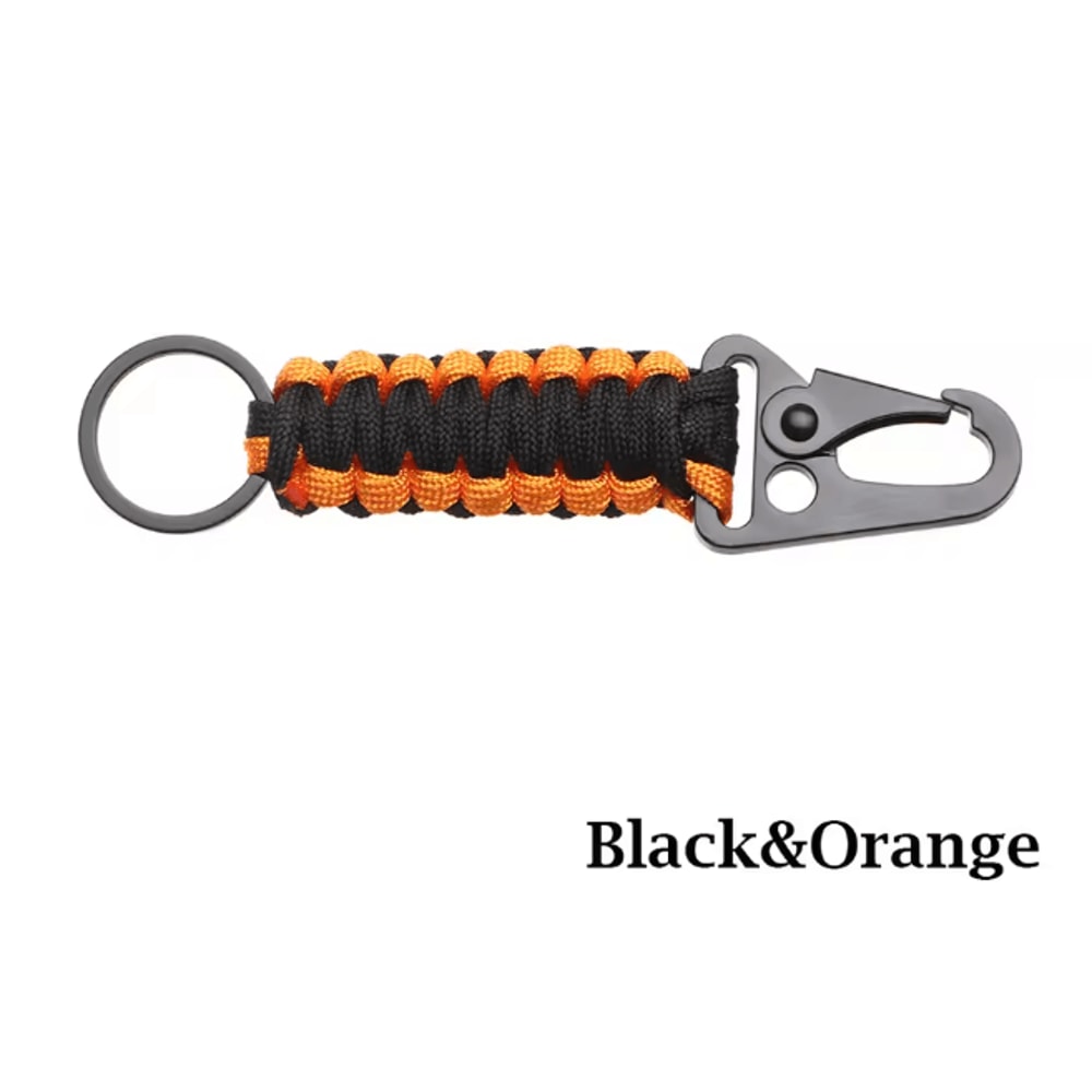 Outdoor Keychain Ring Camping Carabiner Military Paracord Cord Rope Camping Survival Kit Emergency 6