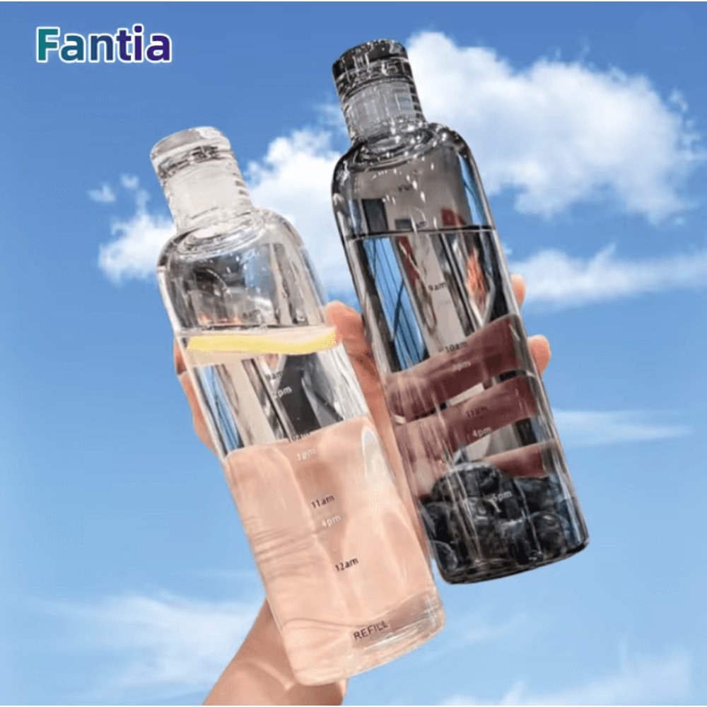 HydraTrack Leakproof Water Bottle With Time Scale 700ml 0