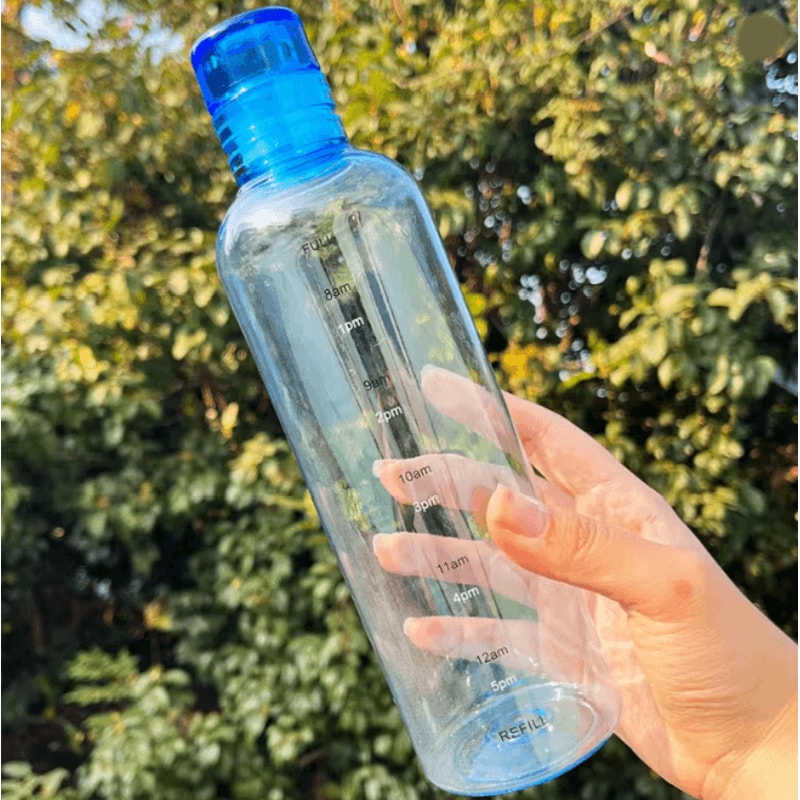 HydraTrack Leakproof Water Bottle With Time Scale 700ml 5