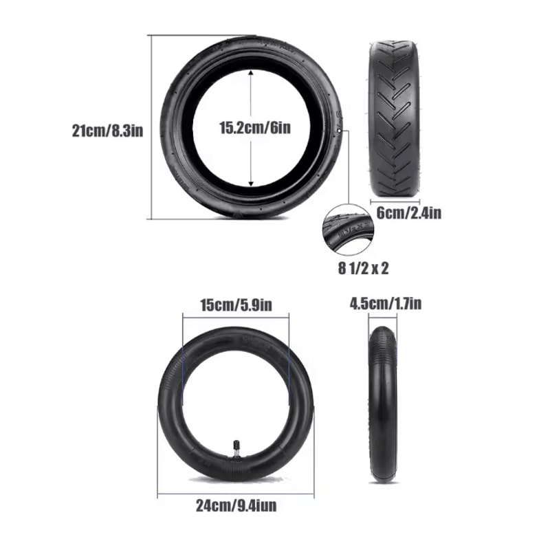 85 Inch Electric Scooter Replacement Tire And Inner Tube Set For Xiaomi M365 Pro 2 Mi 1S 0