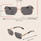 Rimless Rectangle Sunglasses Lightweight Small Frame Sun Glasses 4