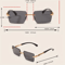 Rimless Rectangle Sunglasses Lightweight Small Frame Sun Glasses 4