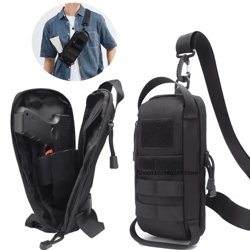 tactical shoulder sling chest bag with iwb pistol pouch