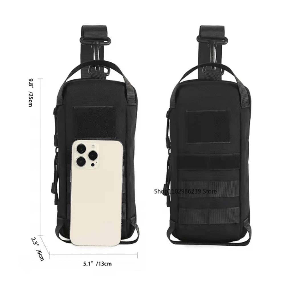 Tactical Shoulder Sling Chest Bag With IWB Pistol Pouch 1