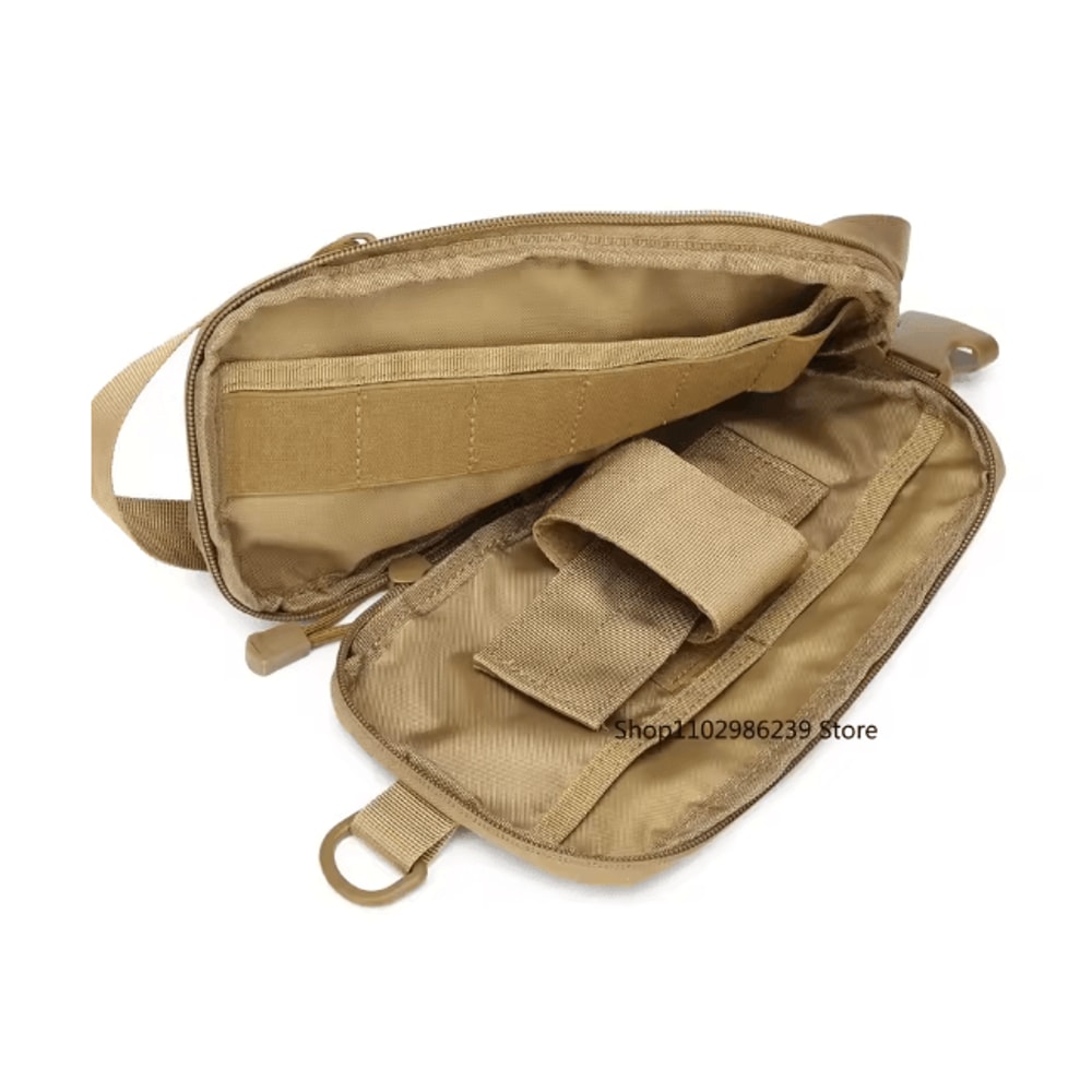 Tactical Shoulder Sling Chest Bag With IWB Pistol Pouch 2