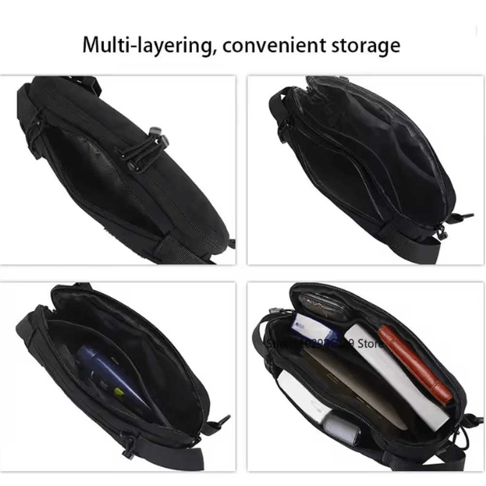 Tactical Shoulder Sling Chest Bag With IWB Pistol Pouch 3