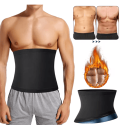 mens sauna waist trainer sweat belt abdomen shaper